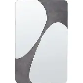 Beliani Miroir ORMES Gris
