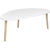 Beliani Grande Table Basse Blanche Fly