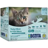 Bozita viande & poisson multipack pâtées pour chat