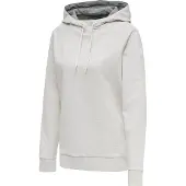 Hummel Sweat de sport gris chiné / blanc