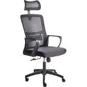Beliani Chaise De Bureau Monarch Tissu Noir