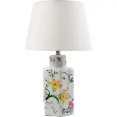 Beliani Lampe À Poser Cavado Porcelaine Blanc