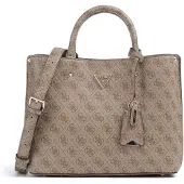 GUESS Sacs à main 'MERIDIAN II GIRLFRIEND SATCHEL' marron / noisette