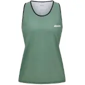 Santini Stream Sleeveless Tri Jersey Vert M Femme