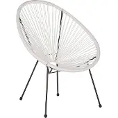 Beliani Chaise Technorattan blanche Acapulco Ii Lumarko !