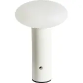 Beliani Lampe de table sans fil Blanc Métal Rechargeable Batterie Fonction tactile LED Variateur d'intensité Câble USB Lampe de table Design moderne
