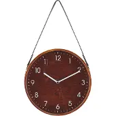 Beliani Horloge murale MDF marron 26 cm rétro