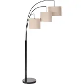 Beliani Lampadaire Caroni Lin Beige