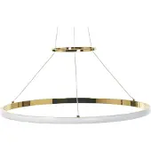 Beliani Lampe à suspendre LED or métal dia. 50 cm Lampe à suspendre pour salle à manger pour chambre pour salon