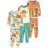 Next Pyjama moutarde / émeraude / mandarine / blanc cassé