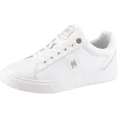 Tommy Hilfiger Baskets basses 'ESSENTIAL' or / blanc