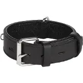 Flamingo Rondo Riveted Dog Collar Noir 70 cm x 40 mm