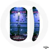 MANIACASE Souris sans fil - - Army of the dead - Couleur bleue - Clé USB wifi incluse - Compatible Mac et PC