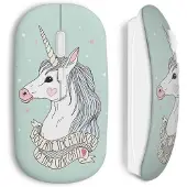 MANIACASE Souris Sans Fil Cute Unicorn Licorne