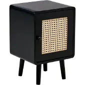 Beliani Table De Chevet Lefroy Bois Noir