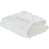 Beliani Couverture Salka Fourrure Synthétique 150 X 200 Cm Blanc