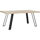 Beliani Table De Repas Graham Bois Clair