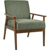Beliani Fauteuil Esrum Tissu Vert