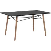 Beliani Table De Repas Biondi Noir