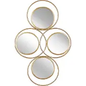 Shumee Miroir 80 cm Doré LESCAR
