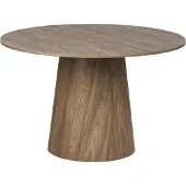 Beliani Table De Repas Oyen Imitation Bois Bois Foncé