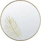Beliani Miroir SAUVIE 57 cm 57 cm Doré
