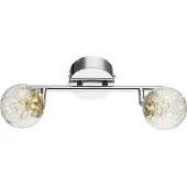 Globo LED Strahler XMAS, Chrom nickel matt, Glas klar, 56804-2