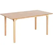 Beliani Table De Repas Delmas Bois Clair