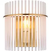 Globo Lighting Applique, tiges de verre, or, opale clair, H 26 cm