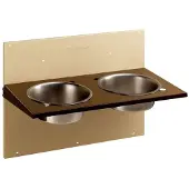 Ferplast Distributeur Double Mural Inox Wall Ricka