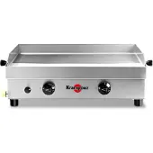 Krampouz Plancha gaz 3000w plaque inox 54x33cm - - PFSB2MA-KR - samba