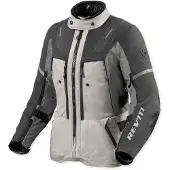 REV'IT! Veste textile imperméable Revit Sand 5 H2O pour femme, argent/anthracite, taille 38