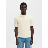 Selected Structure en maille sélectionnée Polo ouvert pour hommes