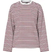 Pieces T-shirt 'PCSADIE' rouge carmin / blanc