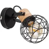 Globo Lampe murale Lacky Noir