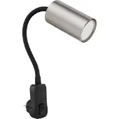 Globo Lampe noire Robby Douille avec nickel