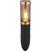 Globo Outdoor lamp Boston black with red copper
