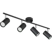 Globo Plafonnier salon noir Plafonnier 4 spots 57914-4
