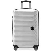 Hauptstadtkoffer - Mittelgroßer Koffer Trolley Valise à coque dure, bagages check-in avec extension XL, roulettes doubles, serrure TSA, 68 cm, 88 L,matt Blanc