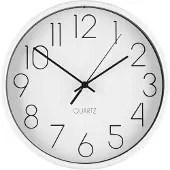 4Living Horloge murale simple, Ø 25 cm