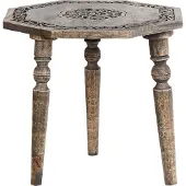 Beliani Table D'appoint Wandilo Bois Bois Foncé