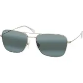 Maui jim Naauao Polarized Sunglasses Argenté Neutral Grey/CAT3 Homme