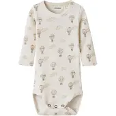 Lil´ Atelier Barboteuse / body 'NBNGavo' crème / brocart / gris foncé