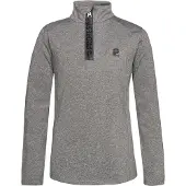 Protest Pull de Ski Protest Garçon Rewillowy Jr 1/4 Zip Active Dark Grey Melee-Taille 152