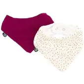 DOMIVA Bavoir Domiva en Coton Rose Set de 2 Pièces pour Enfants