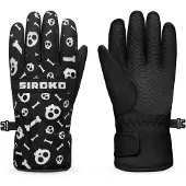 Siroko Skull Gloves Noir 11-12 Years Enfants