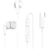 Grab 'n GO , écouteurs filaires USB-C intra-auriculaires avec micro et télécommande, blanc