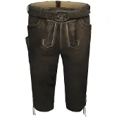 Spieth & Wensky Pantalon folklorique 'Manching' beige / brun foncé
