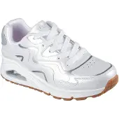 SKECHERS Uno Gen1 Wavy Shimmer Trainers Blanc EU 32 Enfants