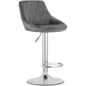 Leobert Hocker KAST - velours gris / base chromée